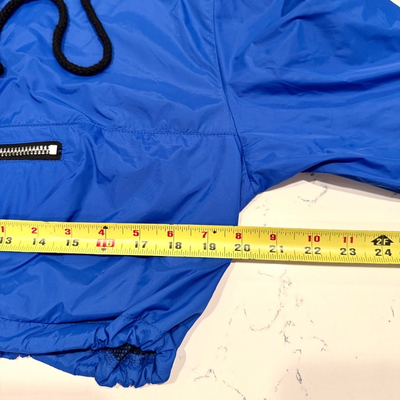 Settle Down Women’s Blue Windbreaker Hoodie Jacket NWT - Picture 10 of 10